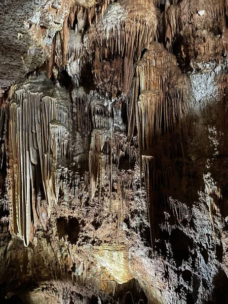 Grotte Près Porec Avec Pierre Craie Avec Dripstone — Photo