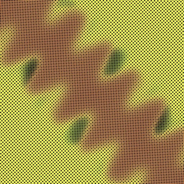 Moderne Stilvolle Halftone Textur Mit Zufälligen Bunten Kreisen Und Ringen — Stockfoto