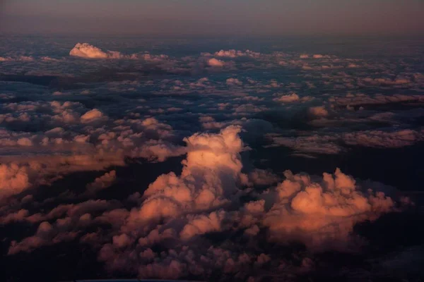 Una Vista Aérea Las Coloridas Nubes —  Fotos de Stock