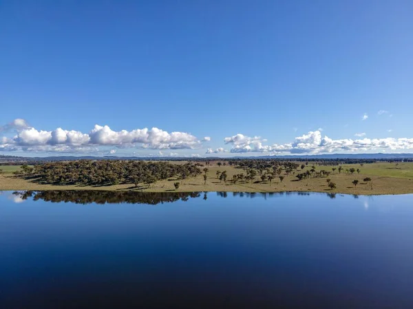 Flygfoto Över Rangers Valley Dam Nya Södra Wales Australien — Stockfoto