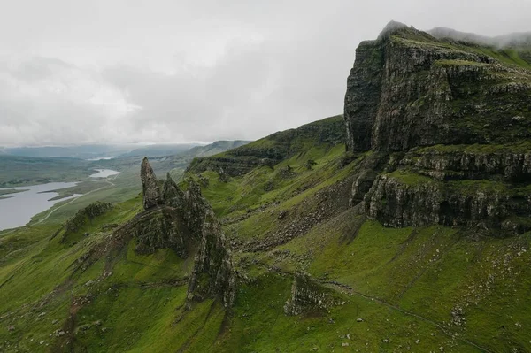 View Storr Legend Tells Old Man Storr Giant Who Resided — Stock Photo, Image