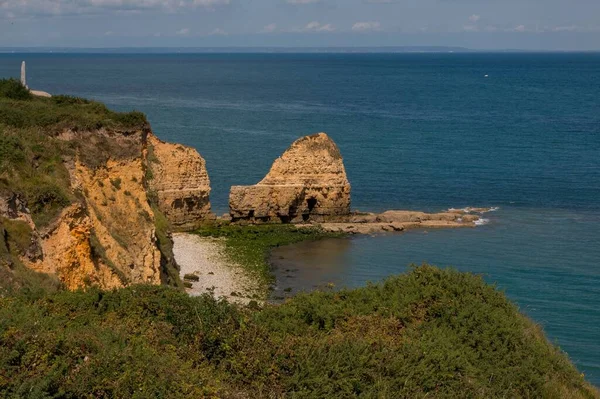 Une Vue Panoramique Pointe Hoc Normandie France — Photo