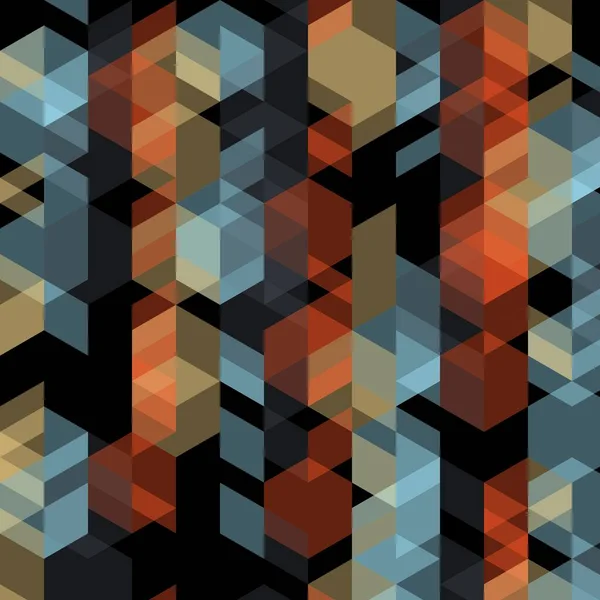 Abstrato Ilustração Decorativa Hexágono Triangular Padrão Mosaico Forma Grade Com — Fotografia de Stock