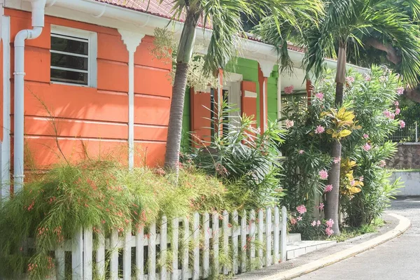 Guadalupe Ilhas Saintes Casas Típicas Aldeia — Fotografia de Stock