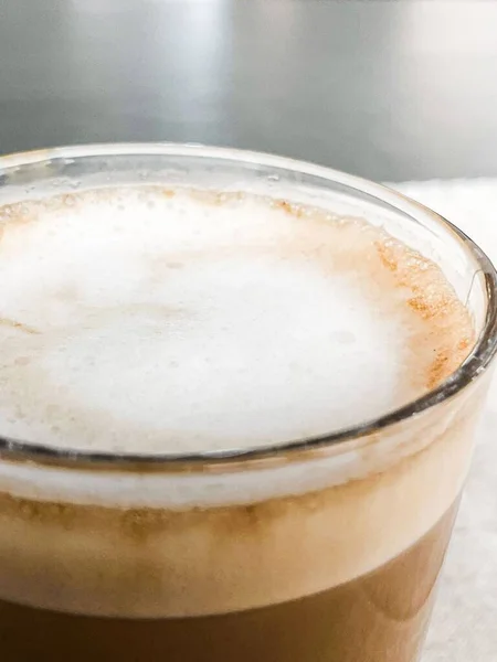 Vertical Shot Foam Top Coffee — Stock Photo, Image