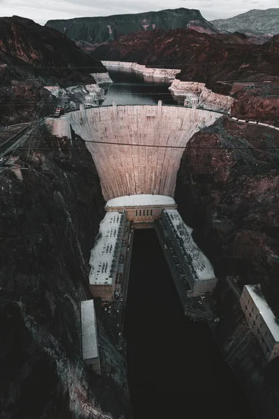 Aerial Shot Hoover Dam — Stock Photo, Image