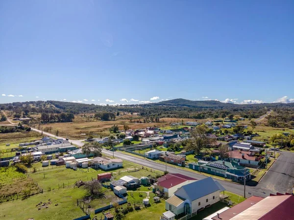 澳大利亚Emmaville镇的鸟瞰图 — 图库照片