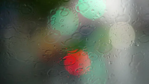 Esőcseppek Autó Szélvédőjén — Stock Fotó