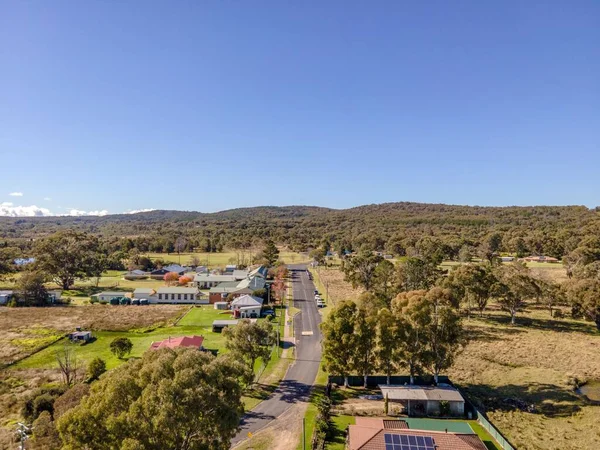Drone Filmado Bairro Emmaville Austrália Com Bela Natureza Colinas Fundo — Fotografia de Stock