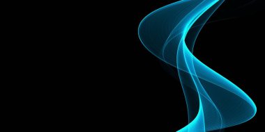 Güzel soyut mavi akış dalga arkaplanı