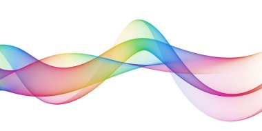 Güzel çok renkli ışık soyut dalga tasarımı