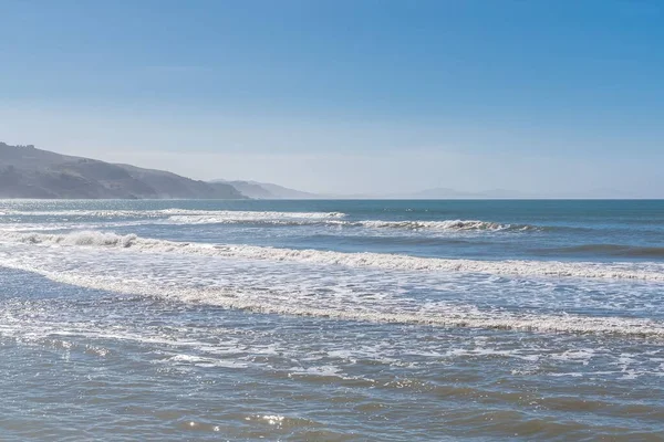 Californie Vue Sur Côte Océan Pacifique Belles Falaises Arrière Plan — Photo