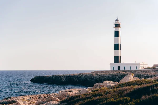 西班牙Menorca一座灯塔的美丽照片 — 图库照片