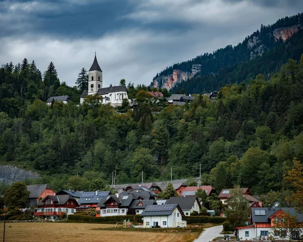 Grub Castle Background City Forest Obertraun Austria — Stock Photo, Image