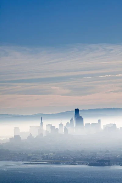 Pionowe Ujęcie San Francisco Panoramy Miasta Ciągu Dnia — Zdjęcie stockowe