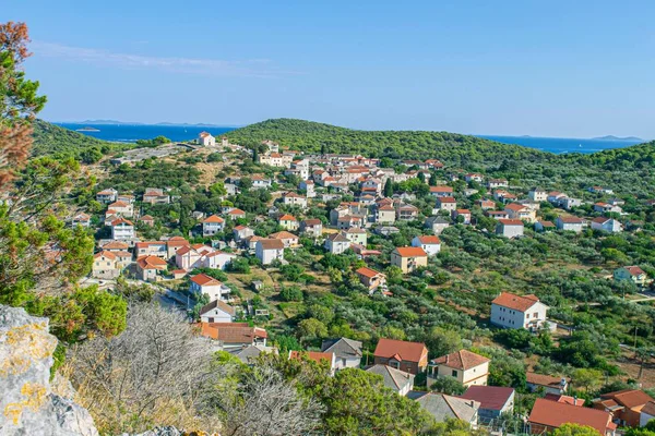 Beau Paysage Vacances Île Vrgada Dalmatie Croatie Mer Adriatique — Photo