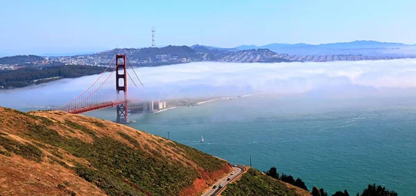 Uma Bela Foto Uma Golden Gate Bridge São Francisco Estados — Fotografia de Stock