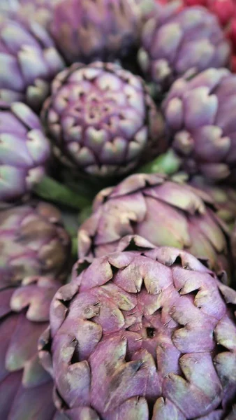 Primer Plano Vertical Romanesco Artichoke —  Fotos de Stock