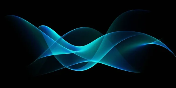 Beautiful Abstract blue flow wave background