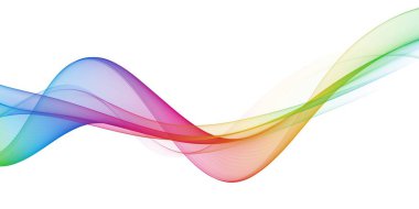 Güzel çok renkli ışık soyut dalga tasarımı