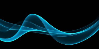 Güzel soyut mavi akış dalga arkaplanı