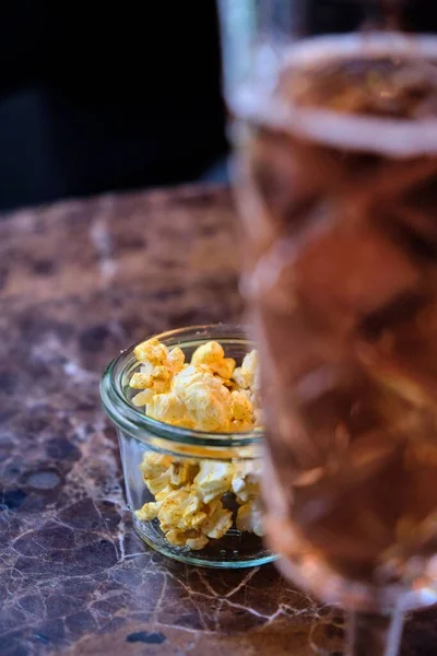 Seasoned Popcorn Predinner Snack — Stock Photo, Image