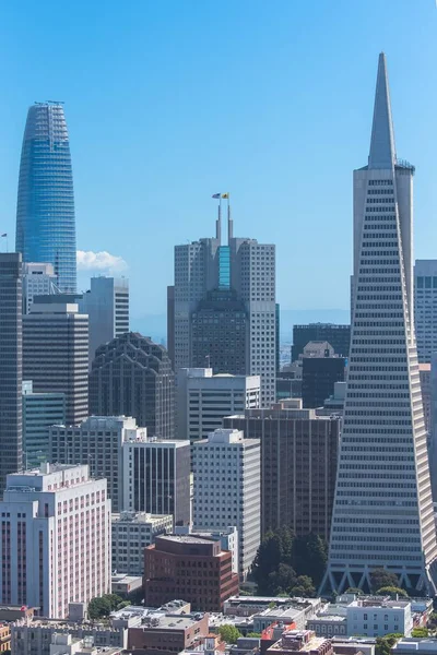 San Francisco Letecký Pohled Finanční Čtvrti Centru Města — Stock fotografie