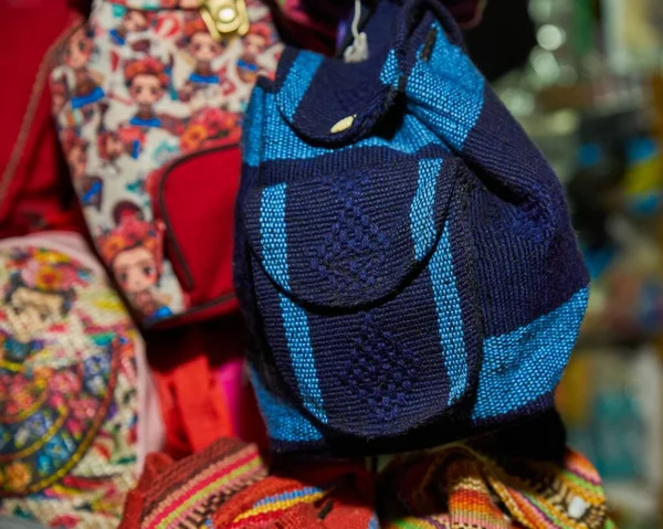 Handmade Handmade Backpack Ecological Style — Stock Photo, Image