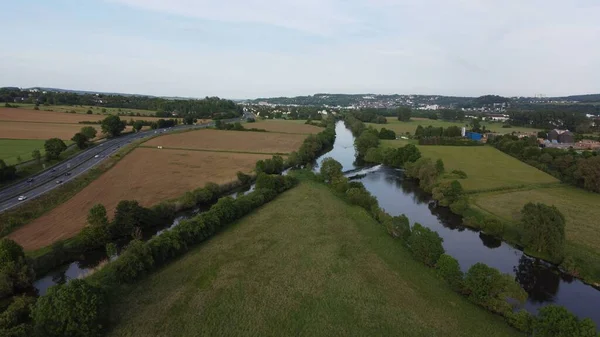 Eine Luftaufnahme Des Dordogne Tals — Stockfoto