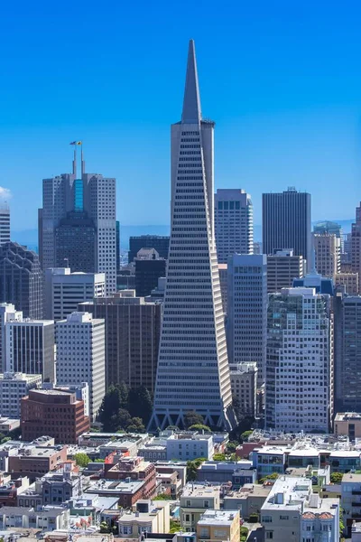 San Francisco Financial District Şehrin Havadan Görünümü — Stok fotoğraf