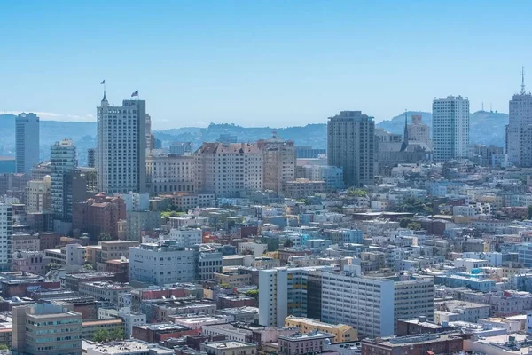 旧金山 市中心金融区的鸟图 — 图库照片