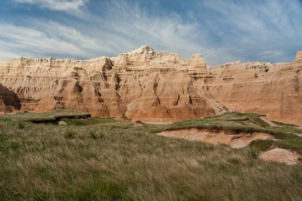 Die Felsformationen Badlands Park North Dakota Vereinigte Staaten — Stockfoto