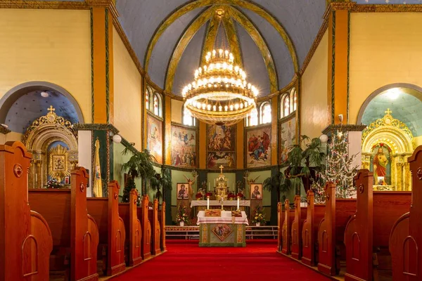 Interior Iglesia Inmaculada Concepción Cooks Creek Canadá —  Fotos de Stock