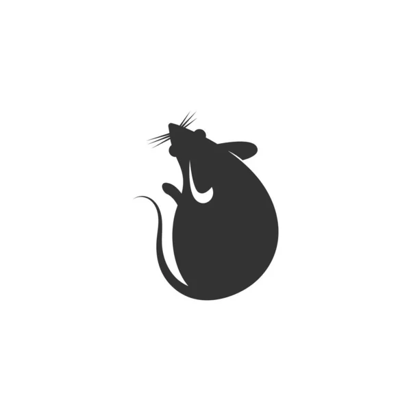 Ratas Icono Logo Diseño Ilustración Plantilla Vector — Vector de stock