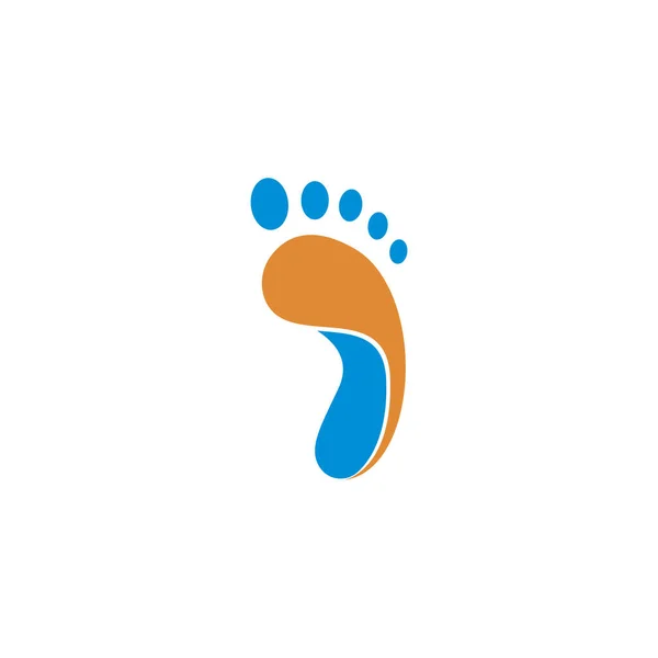 Menschlicher Fuß Symbol Logo Design Illustration — Stockvektor