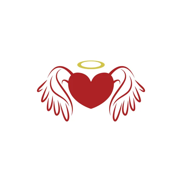 Love Logo Icon Illustration Template Vector — Stock Vector