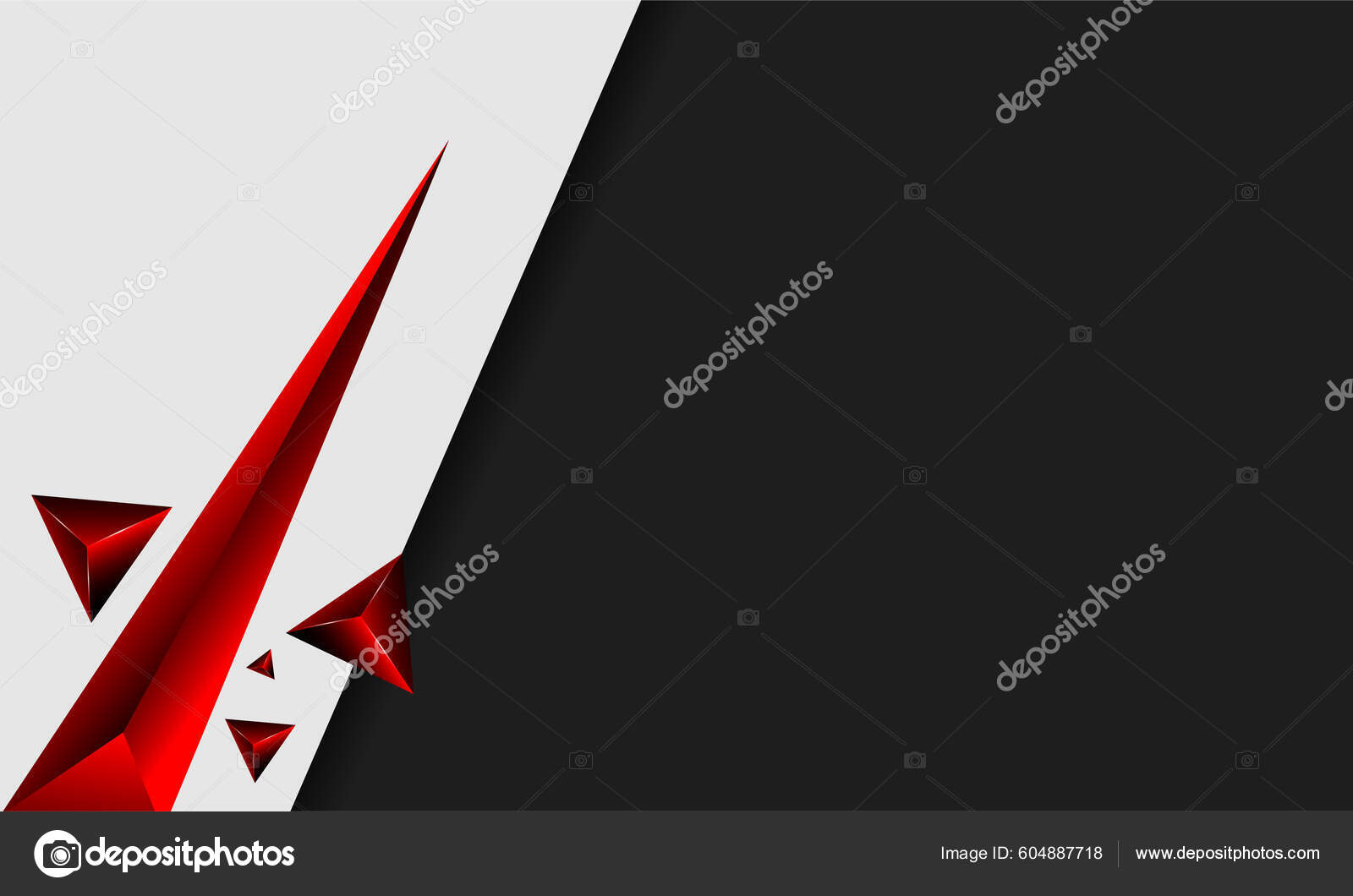 Red White Black Simple Modern Background Stock Vector by ©wirestock