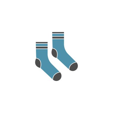 Sock simgesi logo tasarımı örnekleme şablonu
