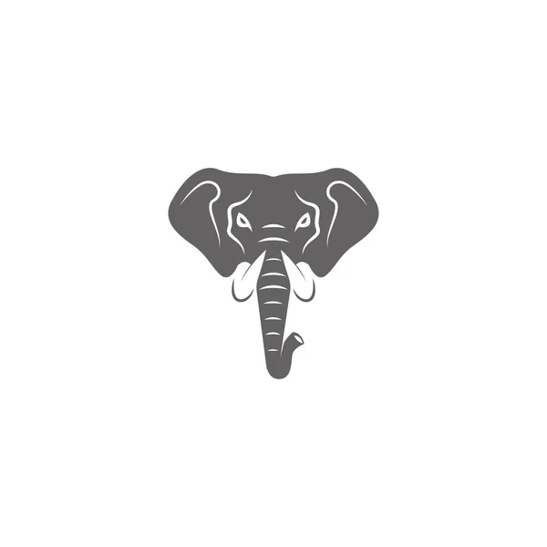 Éléphant Icône Logo Design Illustration — Image vectorielle