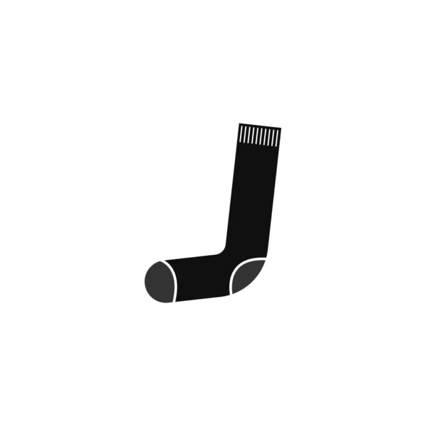 Sock Pictogram Logo Ontwerp Illustratie Sjabloon — Stockvector