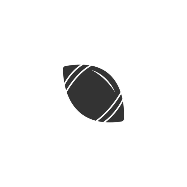 Вектор Піктограми Логотипу Кульки Регбі — стоковий вектор