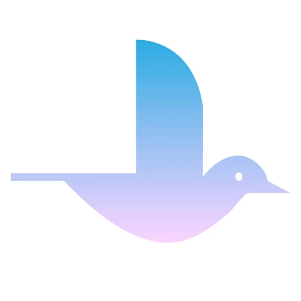 Bird Icon Isolated White Background — Stock Vector