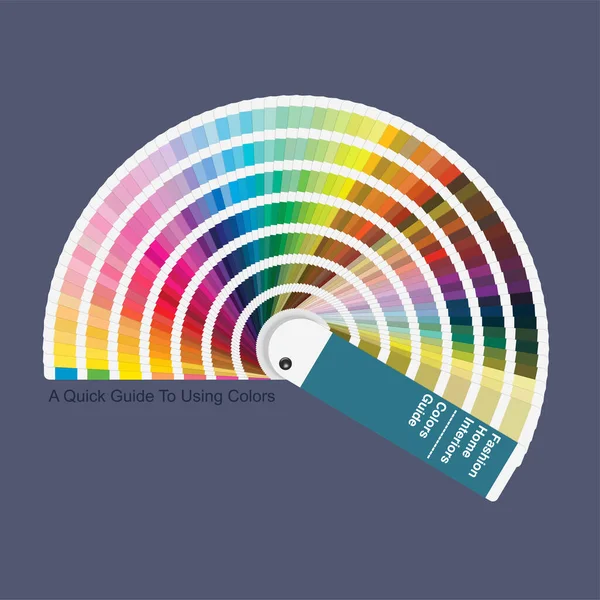 Échantillon Guide Palette Cartes Couleurs Pour Définition Des Couleurs — Image vectorielle