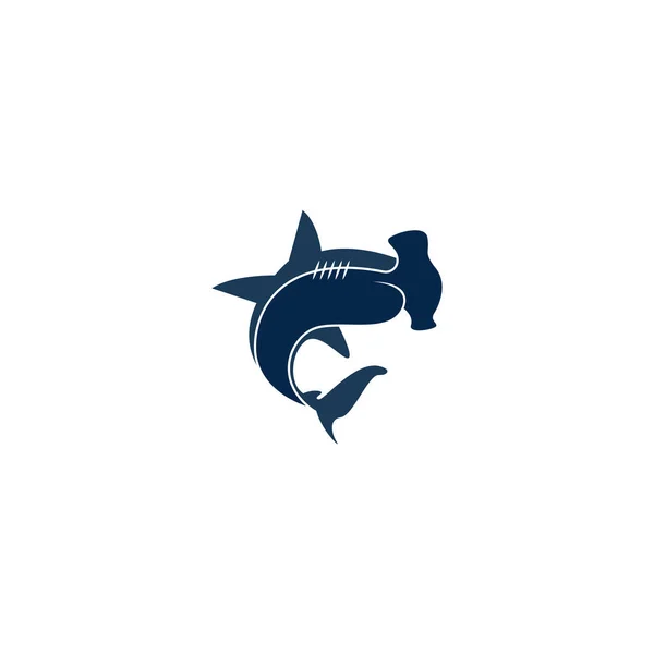 Иллюстрация Логотипа Акулы — стоковый вектор