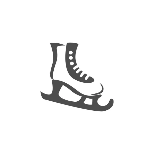 아이스 스케이트 아이콘 템플릿 — 스톡 벡터