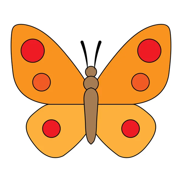 Butterfly Vector Illustration Schmetterling Clip Art Oder Bild — Stockvektor