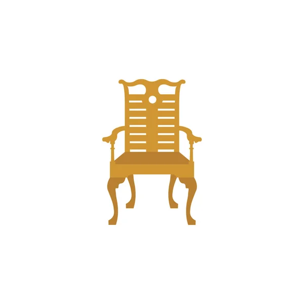 Krzesło Drewniane Stare Krzesło Drewniane — Wektor stockowy