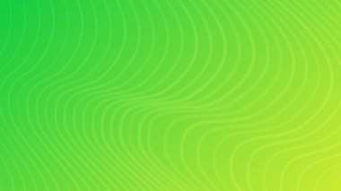 Dalga çizgileri olan modern renkli bir arkaplan. Yeşil geometrik soyut sunum arkaplanı. Vektör illüstrasyonu