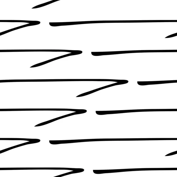 Безшовний Візерунок Чорною Рукою Намальованими Каракулевими Стрілками Білому Тлі Абстрактна — стоковий вектор