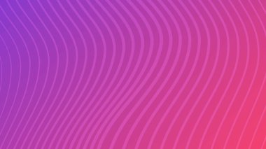 Dalga çizgileri olan modern renkli bir arkaplan. Pembe geometrik soyut sunum arkaplanı. Vektör illüstrasyonu